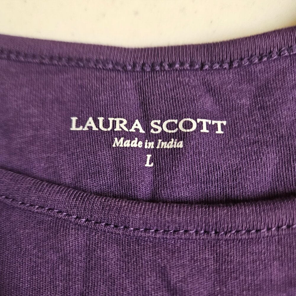 Laura Scott Ladies Purple Tank Tunic - Picture 5 of 7